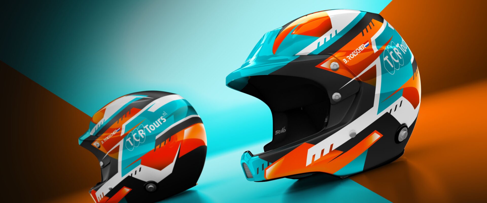 design for motorsport helmet painting