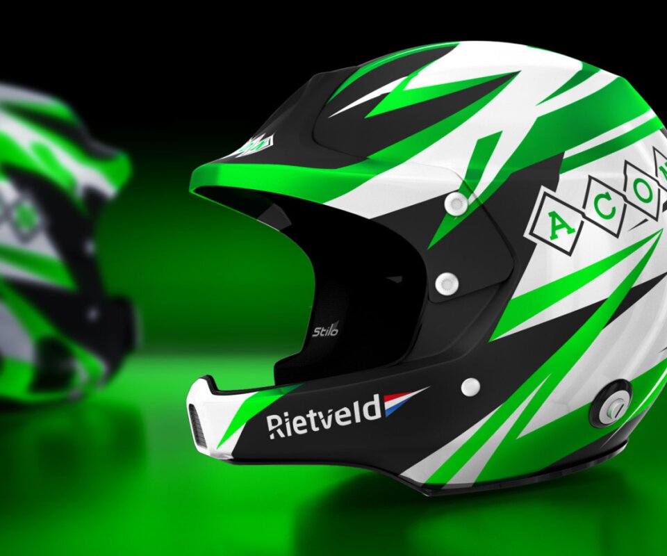 helmet paint design for racing driver