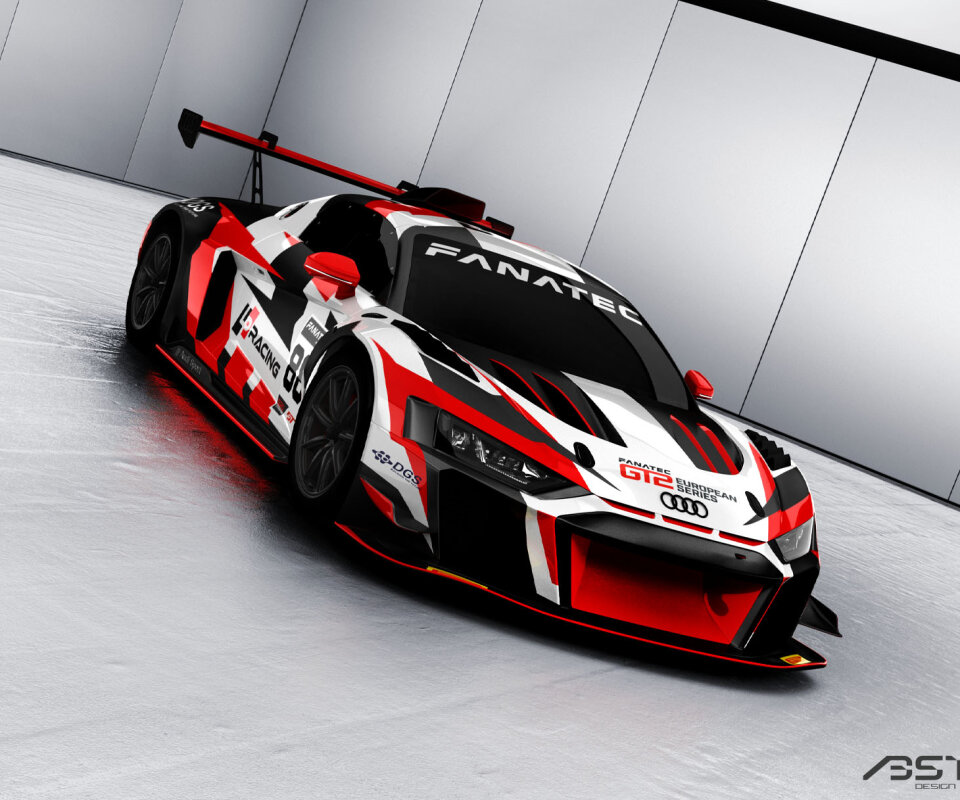 Audi Sport R8 racing car wrap design