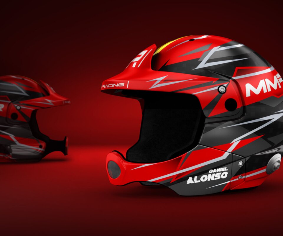 rally helmet paint custom design